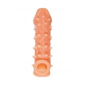 Телесная закрытая насадка с пупырышками Cock Sleeve Size L - 17,6 см. - KOKOS - в Екатеринбурге купить с доставкой
