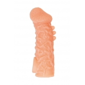 Телесная закрытая насадка с шершавой головкой Cock Sleeve Size L - 17,6 см. - KOKOS - в Екатеринбурге купить с доставкой