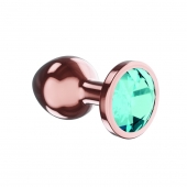 Пробка цвета розового золота с малиновым кристаллом Diamond Topaz Shine L - 8,3 см. - Lola Games - купить с доставкой в Екатеринбурге