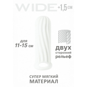 Белый фаллоудлинитель Homme Wide - 13 см. - Lola Games - в Екатеринбурге купить с доставкой