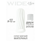Белый фаллоудлинитель Homme Wide - 11 см. - Lola Games - в Екатеринбурге купить с доставкой
