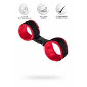 Красно-черные велюровые оковы Anonymo - ToyFa - купить с доставкой в Екатеринбурге