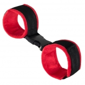 Красно-черные велюровые оковы Anonymo - ToyFa - купить с доставкой в Екатеринбурге