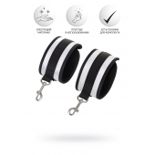 Серебристо-черные наручники Anonymo - ToyFa - купить с доставкой в Екатеринбурге