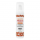 Разогревающее массажное масло Gourmet White Peach Organic с органическими ингредиентами - 50 мл. - Exsens - купить с доставкой в Екатеринбурге