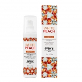 Разогревающее массажное масло Gourmet White Peach Organic с органическими ингредиентами - 50 мл. - Exsens - купить с доставкой в Екатеринбурге