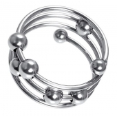 Большое металлическое кольцо под головку пениса - ToyFa - купить с доставкой в Екатеринбурге