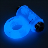 Голубое, светящееся в темноте эрекционное виброкольцо Lumino Play Vibrating Penis Ring - Lovetoy - в Екатеринбурге купить с доставкой