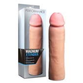 Телесная фаллическая насадка на пенис Magnum Xtender - 23 см. - Blush Novelties - в Екатеринбурге купить с доставкой