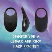 Черное эрекционное виброкольцо Thor Cockring - FeelzToys - в Екатеринбурге купить с доставкой
