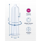 Презервативы MY.SIZE размер 64 - 3 шт. - My.Size - купить с доставкой в Екатеринбурге