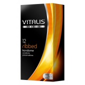 Ребристые презервативы VITALIS PREMIUM ribbed - 12 шт. - Vitalis - купить с доставкой в Екатеринбурге