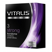 Презервативы с утолщенной стенкой VITALIS PREMIUM strong - 3 шт. - Vitalis - купить с доставкой в Екатеринбурге