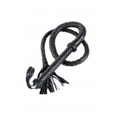 Длинный кожаный кнут с хлопушками на конце - ToyFa - купить с доставкой в Екатеринбурге