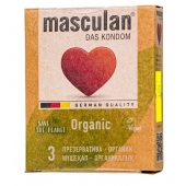 Экологически чистые презервативы Masculan Organic - 3 шт. - Masculan - купить с доставкой в Екатеринбурге