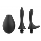Черный анальный душ Nexus Anal Douche Set с 2 сменными насадками - Nexus Range - купить с доставкой в Екатеринбурге