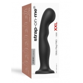 Черная насадка Strap-On-Me Dildo Plug P G size XXL - Strap-on-me - купить с доставкой в Екатеринбурге
