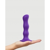 Фиолетовая насадка Strap-On-Me Dildo Geisha Balls size M - Strap-on-me - купить с доставкой в Екатеринбурге