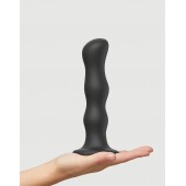 Черная насадка Strap-On-Me Dildo Geisha Balls size XL - Strap-on-me - купить с доставкой в Екатеринбурге