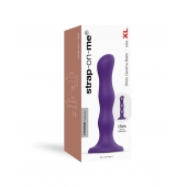 Фиолетовая насадка Strap-On-Me Dildo Geisha Balls size XL - Strap-on-me - купить с доставкой в Екатеринбурге