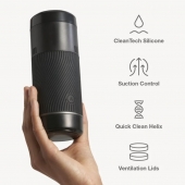 Черный мастурбатор с контролем всасывания Arcwave Pow Stroker - Arcwave - в Екатеринбурге купить с доставкой