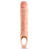 Телесная насадка-удлинитель 11.5 Inch Silicone Cock Sheath Penis Extender - 29,2 см. - Blush Novelties - в Екатеринбурге купить с доставкой
