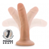 Телесный фаллоимитатор-реалистик 5 Inch Posable Dildo - 13,9 см. - Blush Novelties