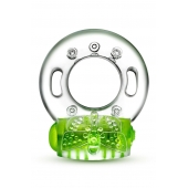Зеленое эрекционное виброкольцо Arouser Vibrating C-Ring - Blush Novelties - в Екатеринбурге купить с доставкой
