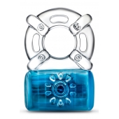 Синее эрекционное виброкольцо Pleaser Rechargeable C-Ring - Blush Novelties - в Екатеринбурге купить с доставкой