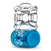 Синее эрекционное виброкольцо Pleaser Rechargeable C-Ring - Blush Novelties - в Екатеринбурге купить с доставкой