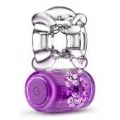 Фиолетовое эрекционное виброкольцо One Night Stand Vibrating C-Ring - Blush Novelties - в Екатеринбурге купить с доставкой