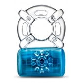 Синее эрекционное виброкольцо One Night Stand Vibrating C-Ring - Blush Novelties - в Екатеринбурге купить с доставкой