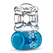 Синее эрекционное виброкольцо One Night Stand Vibrating C-Ring - Blush Novelties - в Екатеринбурге купить с доставкой