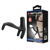 Черная вибронасадка на пенис Vibrating Penis Sling - Baile - в Екатеринбурге купить с доставкой