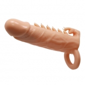 Телесная удлиняющая насадка Penis Sleeve Emmitt - 17 см. - Baile - в Екатеринбурге купить с доставкой
