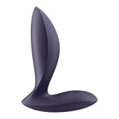 Фиолетовый анальный вибростимулятор Power Plug - Satisfyer - в Екатеринбурге купить с доставкой
