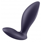 Фиолетовый анальный вибростимулятор Power Plug - Satisfyer - в Екатеринбурге купить с доставкой