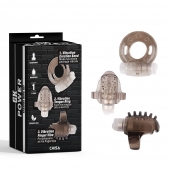 Набор из 3 дымчатых эрекционных колец с вибрацией Teasers Ring Kit - Chisa - в Екатеринбурге купить с доставкой