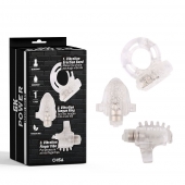 Набор из 3 прозрачных эрекционных колец с вибрацией Teasers Ring Kit - Chisa - в Екатеринбурге купить с доставкой