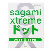 Презерватив Sagami Xtreme Type-E с точками - 1 шт. - Sagami - купить с доставкой в Екатеринбурге