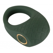 Зеленое эрекционное виброкольцо Luxurious Vibro Cock Ring - Orion - в Екатеринбурге купить с доставкой