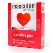 Презервативы Masculan Sensitive plus - 3 шт. - Masculan - купить с доставкой в Екатеринбурге