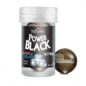 Интимный гель Power Black Hot Ball с охлаждающе-разогревающим эффектом (2 шарика по 3 гр.) - HotFlowers - купить с доставкой в Екатеринбурге