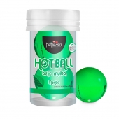 Лубрикант на масляной основе Hot Ball Beija Muito с ароматом мяты (2 шарика по 3 гр.) - HotFlowers - купить с доставкой в Екатеринбурге