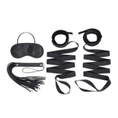 Эротический набор 4PC Bondage Bed Strap   Flogger Kit - Lux Fetish - купить с доставкой в Екатеринбурге