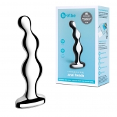 Стальной анальный фаллоимитатор для простаты Stainless Steel Anal Beads - 13 см. - b-Vibe - в Екатеринбурге купить с доставкой