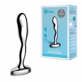 Стальной стимулятор простаты Stainless Steel Prostate Plug - 11,5 см. - b-Vibe - в Екатеринбурге купить с доставкой