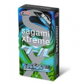 Презервативы Sagami Xtreme Mint с ароматом мяты - 10 шт. - Sagami - купить с доставкой в Екатеринбурге