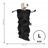 Черный мешочек для хранения игрушек Treasure Bag L - Satisfyer - купить с доставкой в Екатеринбурге