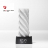 Белый 3D мастурбатор SPIRAL - Tenga - в Екатеринбурге купить с доставкой